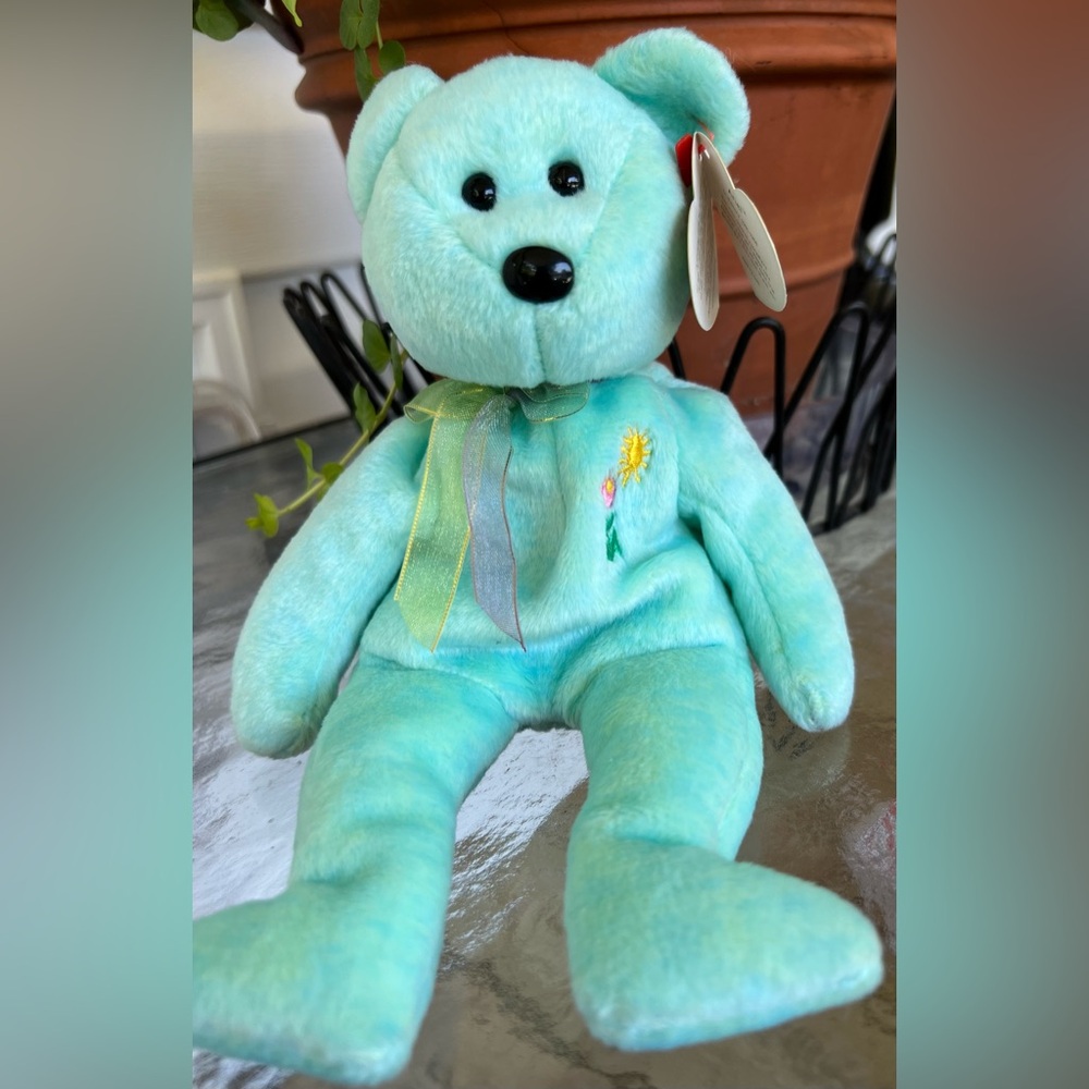 Ty Beanie Baby Ariel the Bear 2000 In Memory 1981-1988 With Tag